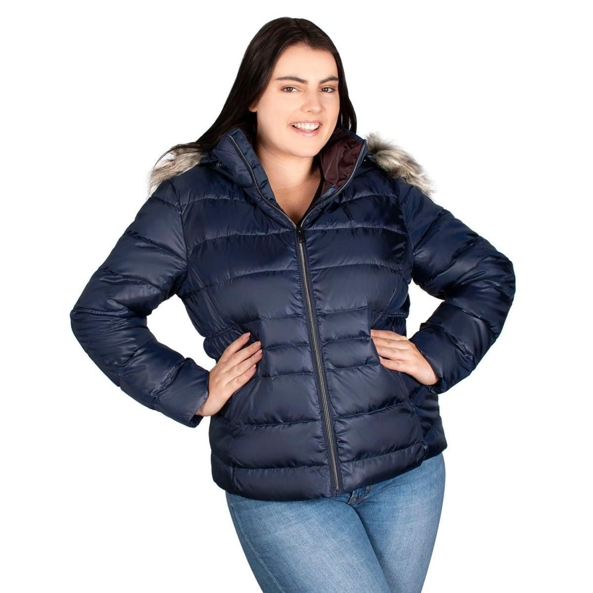 Chamarra De Pluma Plus Size Mujer - Greenlander