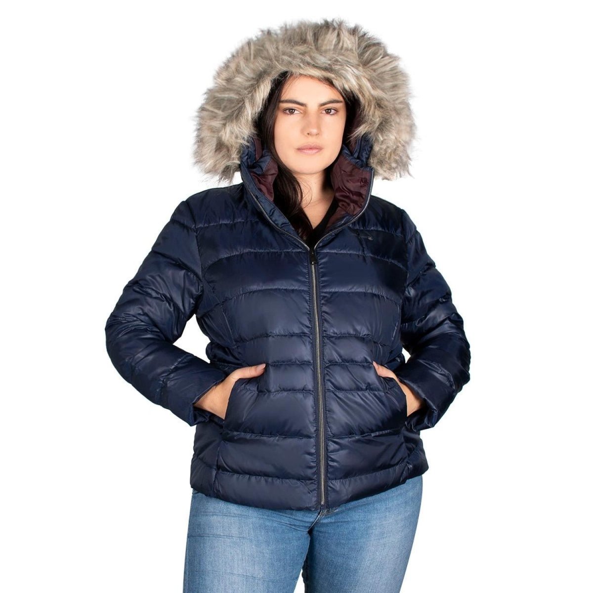 Chamarra De Pluma Plus Size Mujer - Greenlander