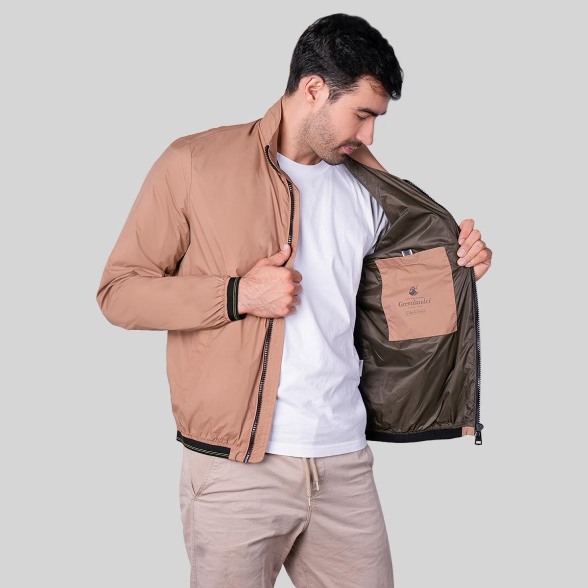 Chamarra de poliéster para hombre con bolsillos externos e internos Greenlander - Greenlander