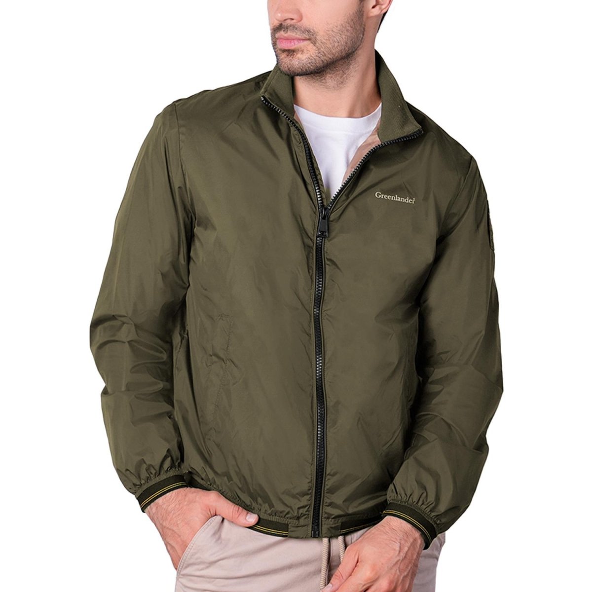 Chamarra de poliéster para hombre con bolsillos externos e internos Greenlander - Greenlander