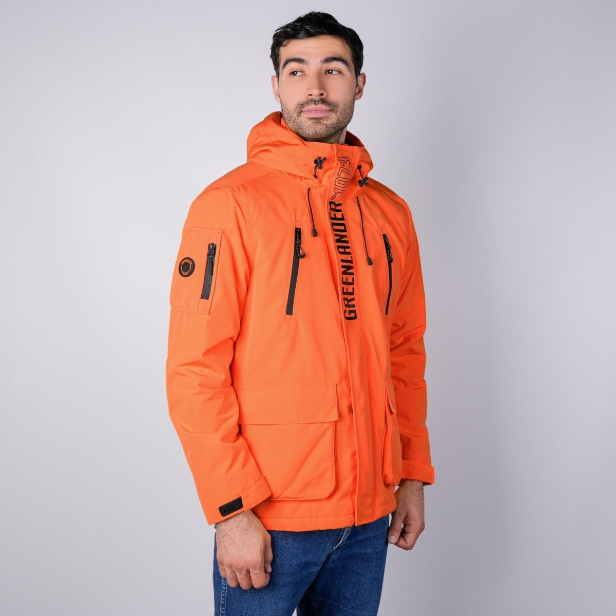 Chamarra de poliéster para hombre con capucha y múltiples bolsillos Greenlander - Greenlander