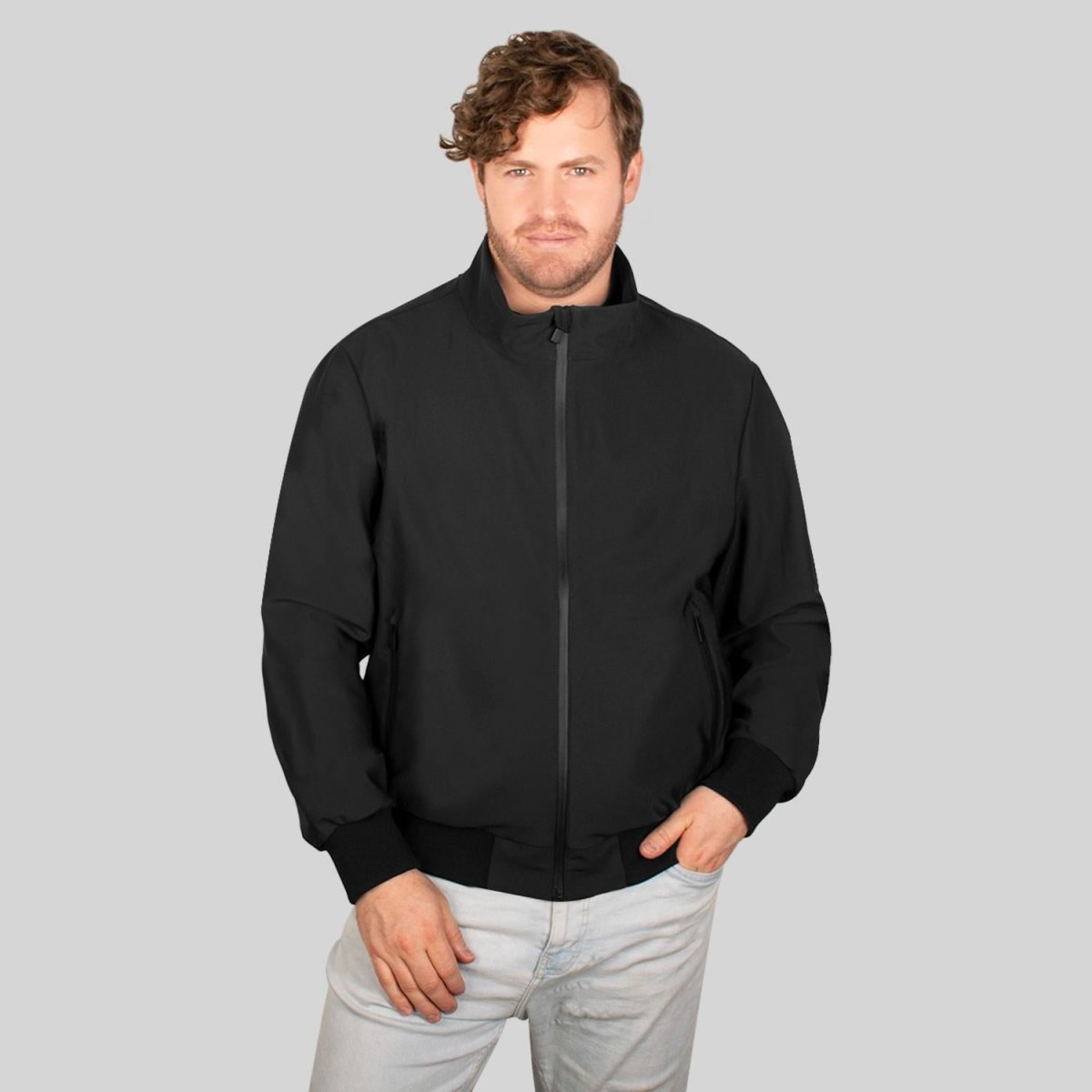 Chamarra de poliester plus size para hombre con bolsillo interno Greenlander - Greenlander