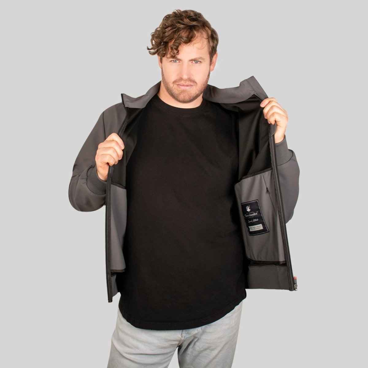 Chamarra de poliester plus size para hombre con bolsillo interno Greenlander - Greenlander