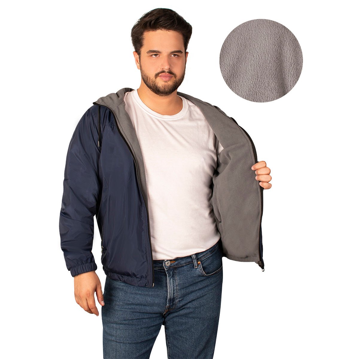 Chamarra Doble Vista Con Gorro Greenlander Hombre - The Original Greenlander