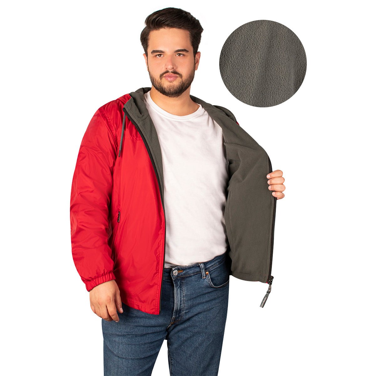 Chamarra Doble Vista Con Gorro Greenlander Hombre - The Original Greenlander