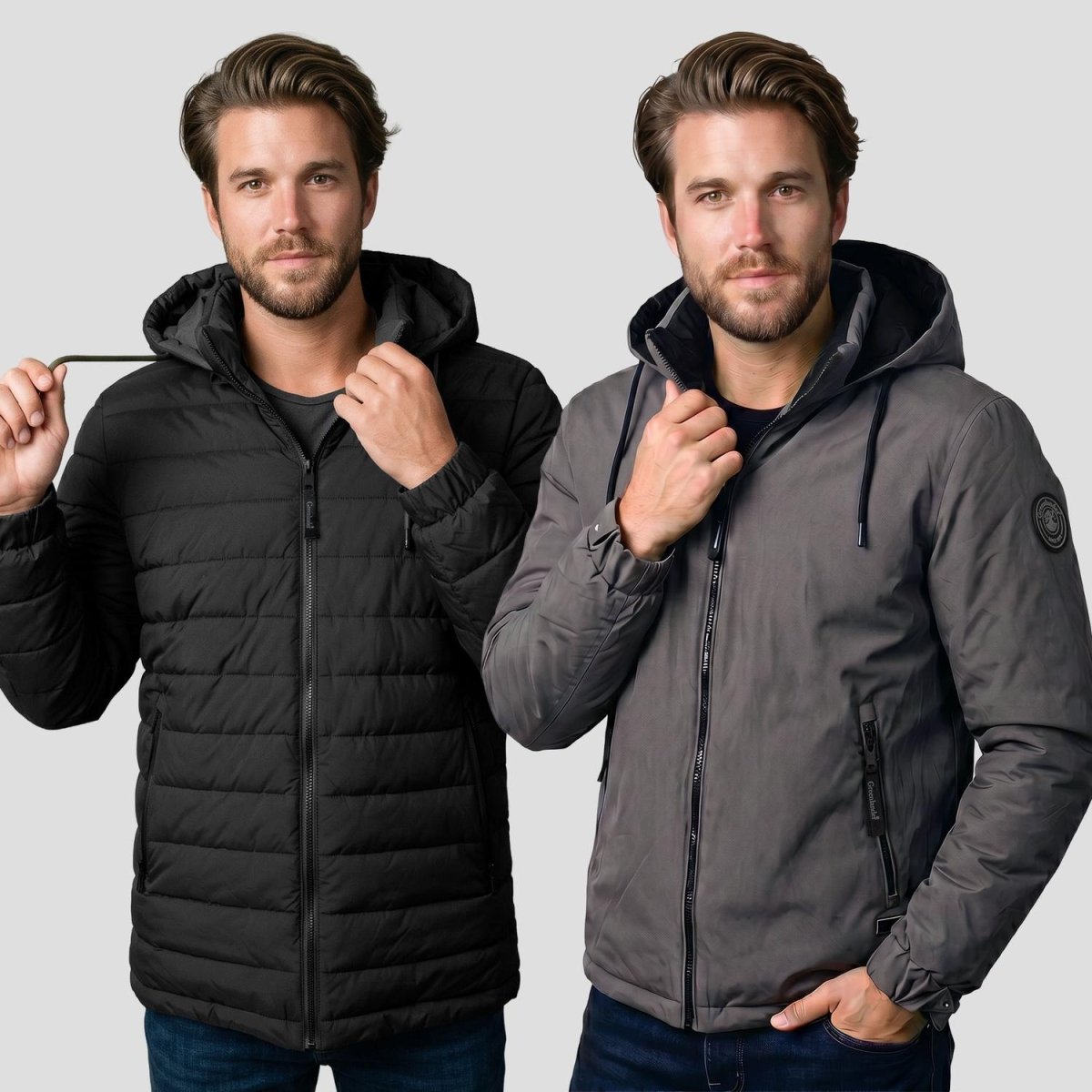 Chamarra doble vista para hombre con capucha Greenlander - Greenlander