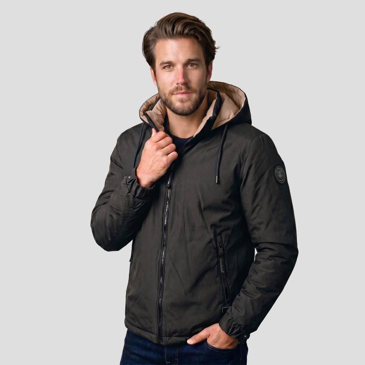 Chamarra doble vista para hombre con capucha Greenlander - Greenlander