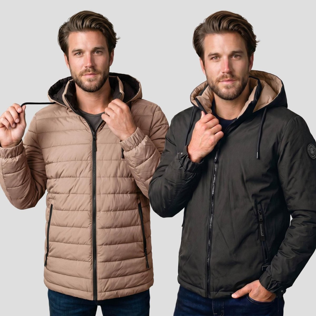 Chamarra doble vista para hombre con capucha Greenlander - Greenlander