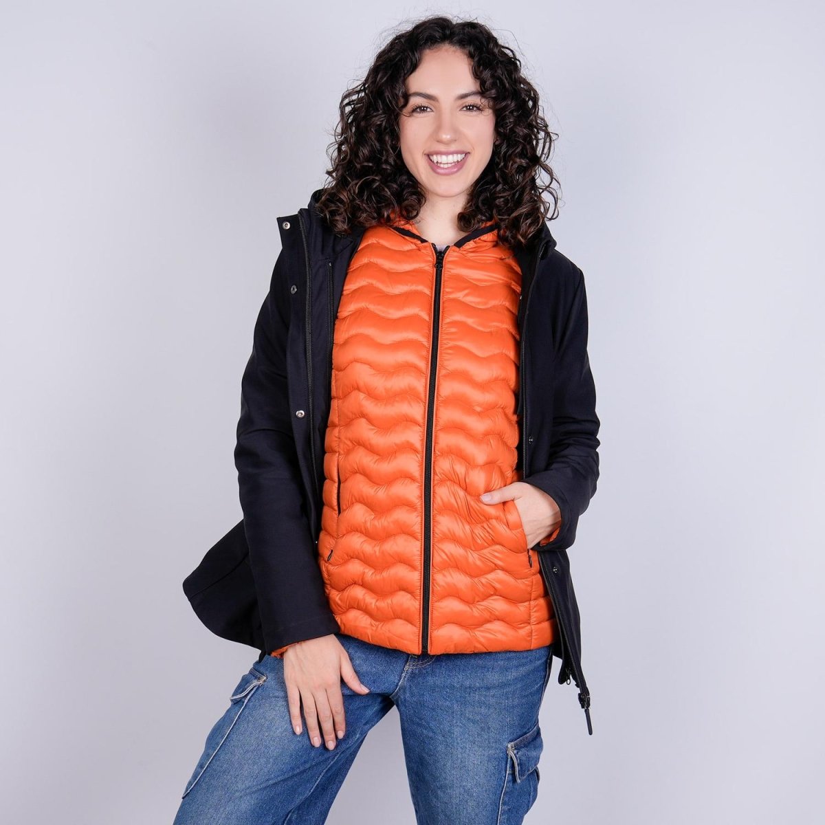 Chamarra doble vista para mujer con capucha Greenlander - Greenlander