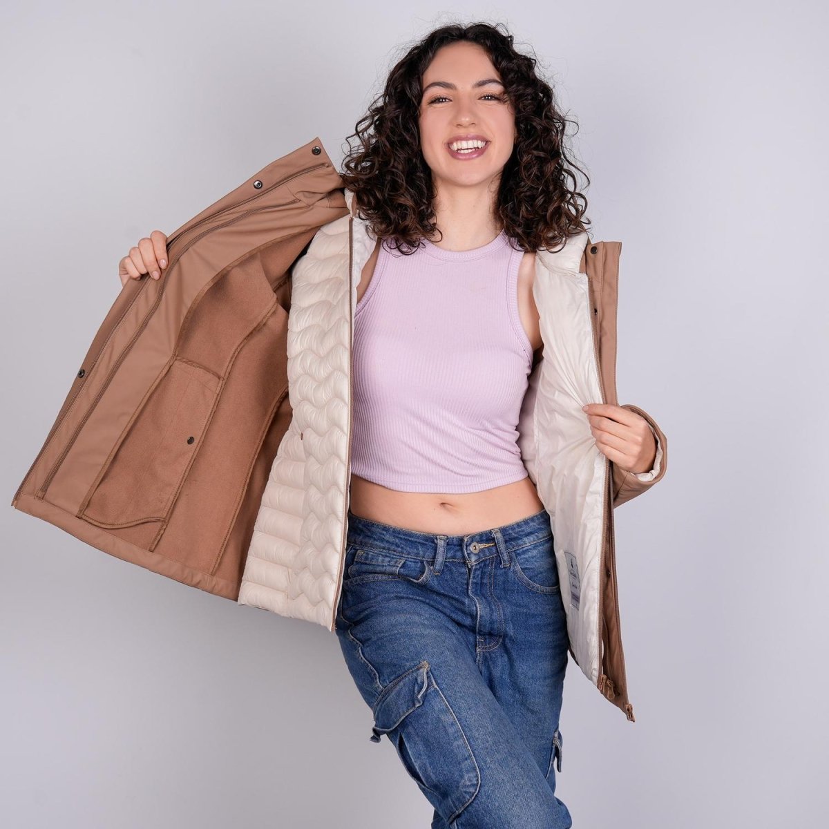 Chamarra doble vista para mujer con capucha Greenlander - Greenlander