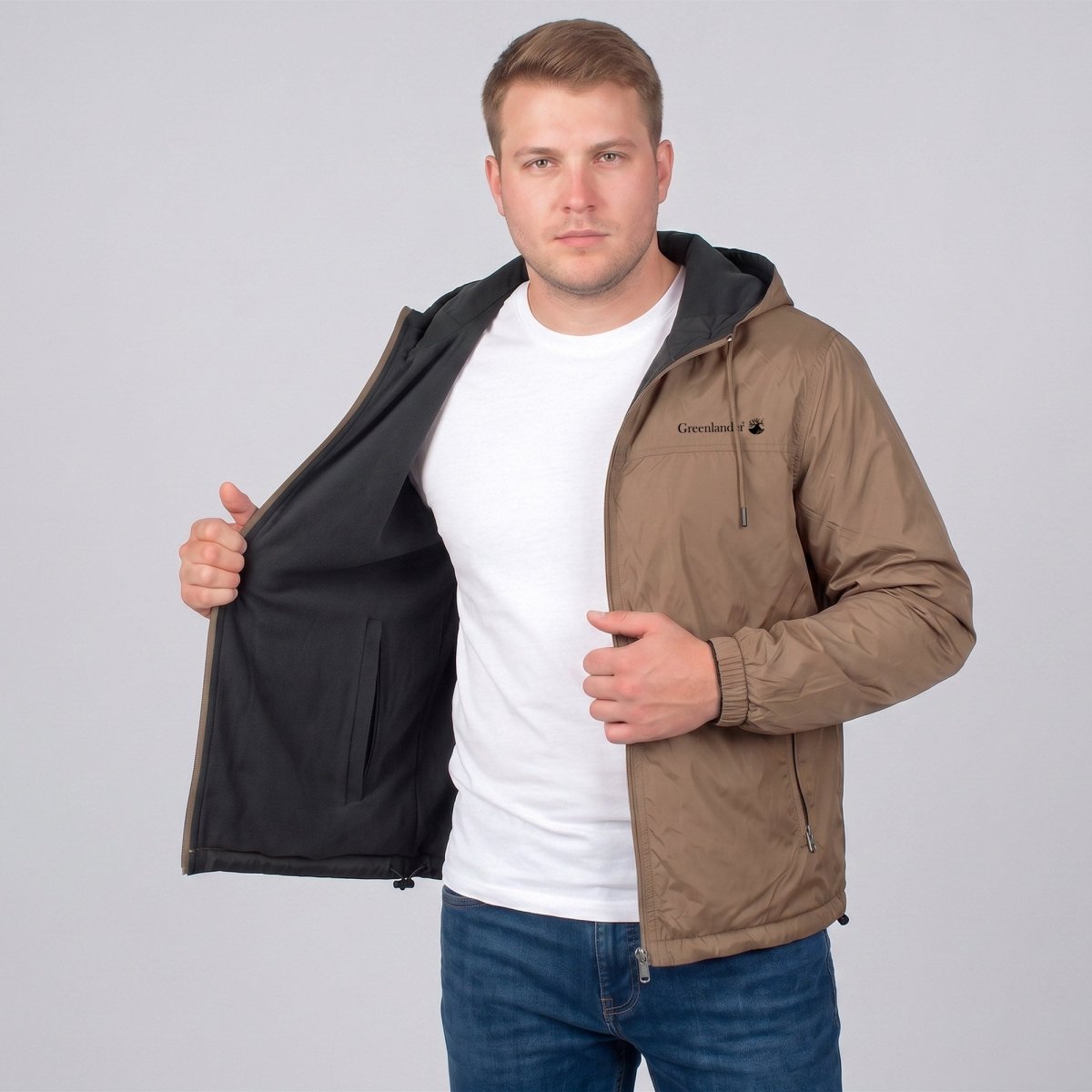 Chamarra Doble Vista Plus Size para Hombre con Capucha | Greenlander - Greenlander