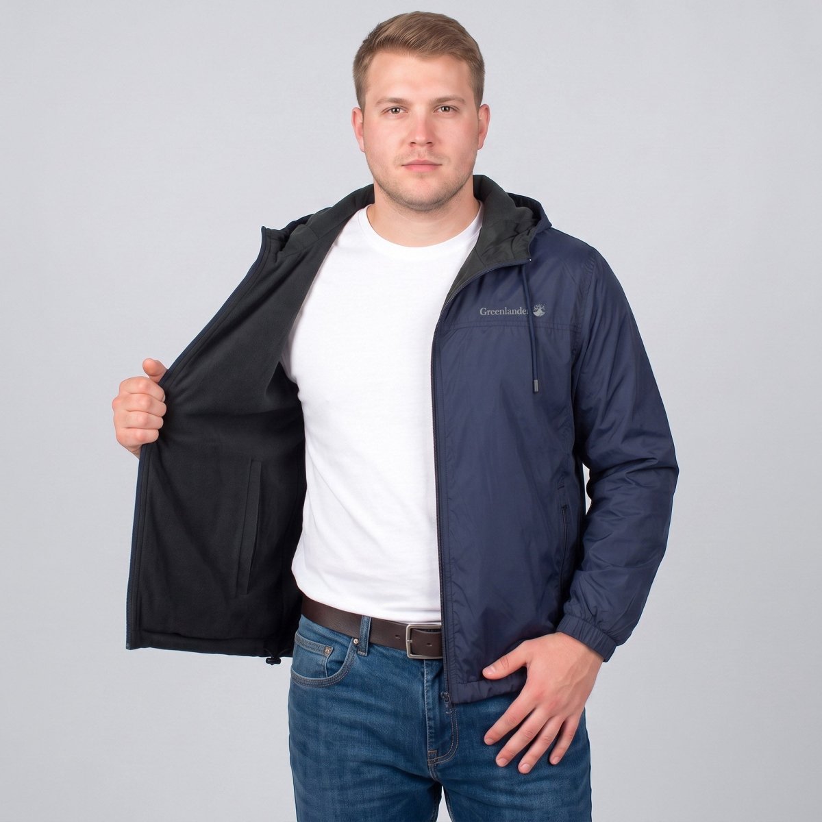 Chamarra Doble Vista Plus Size para Hombre con Capucha | Greenlander - Greenlander