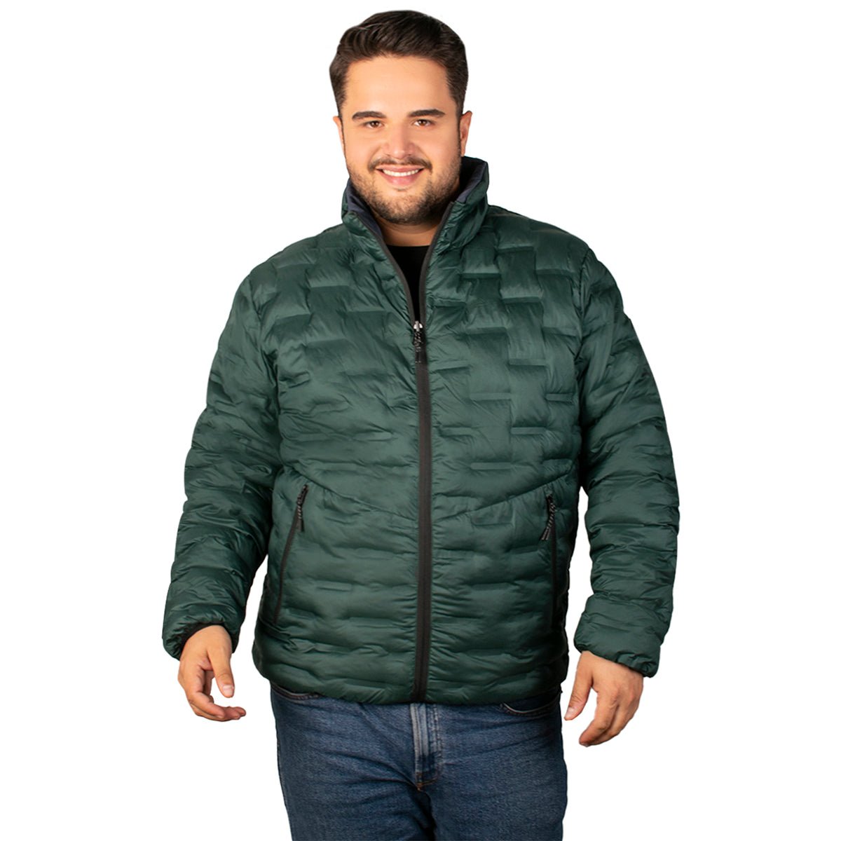 Chamarra Doblevista Capitonada Con Termo Sellado Greenlander Hombre Plus Size - The Original Greenlander