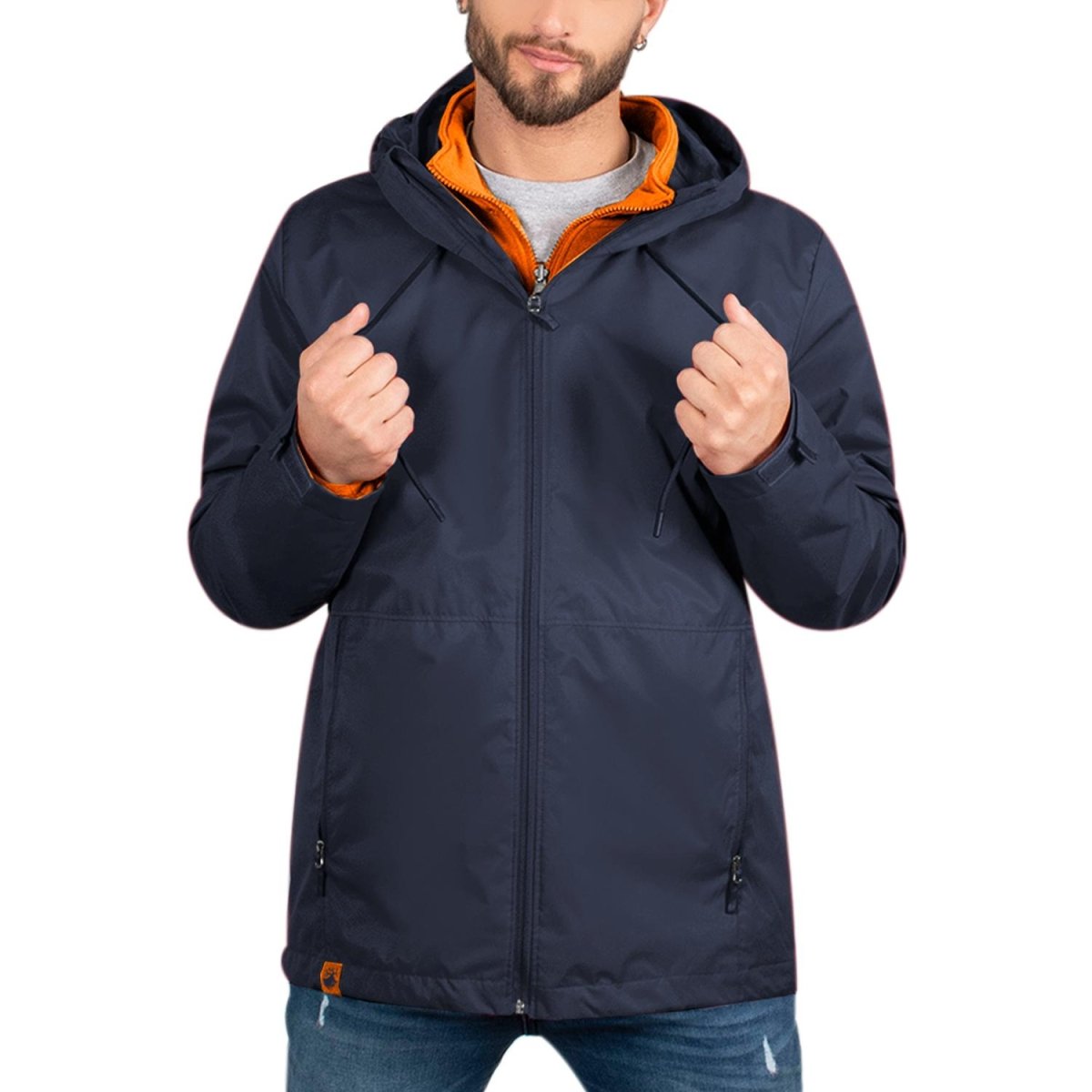 Chamarra dos en una para hombre con bolsillos al costado Greenlander - Greenlander