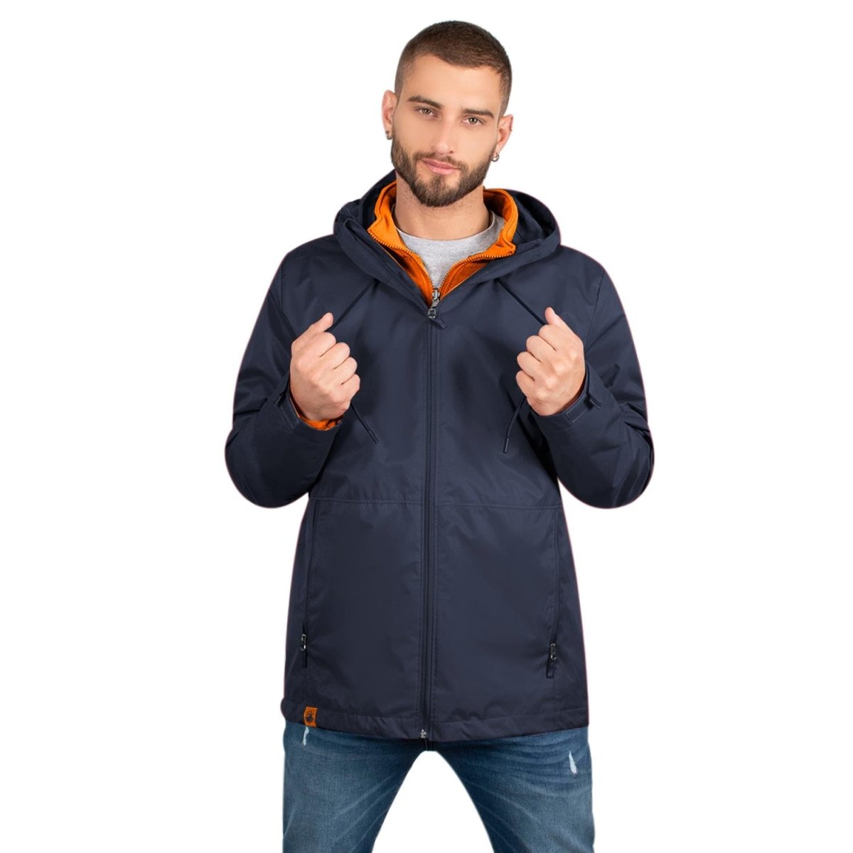 Chamarra dos en una para hombre con bolsillos al costado Greenlander - Greenlander