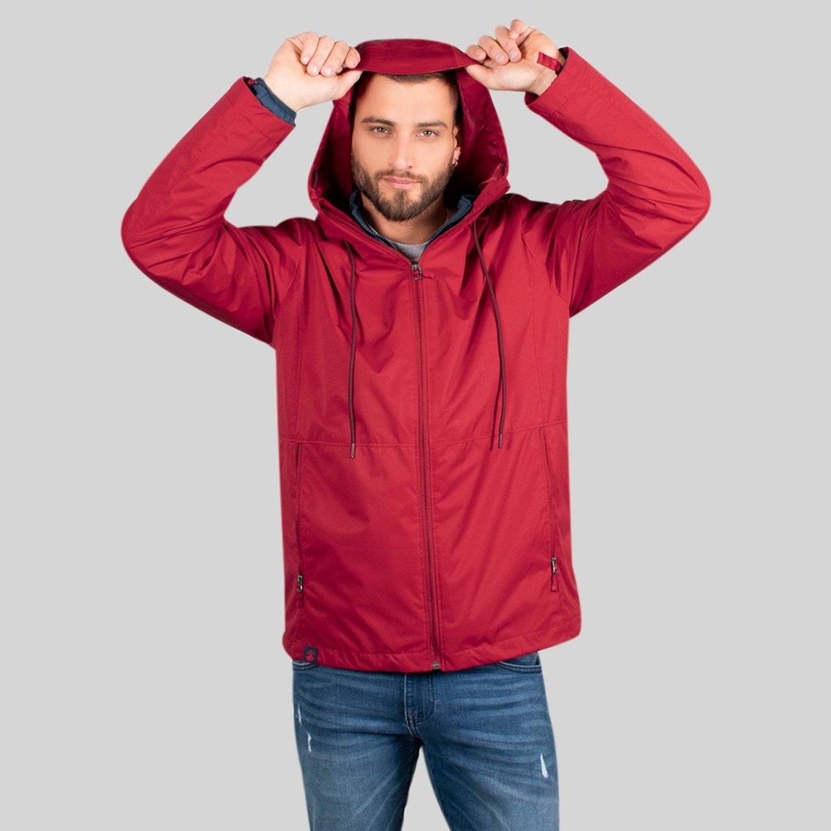 Chamarra dos en una para hombre con bolsillos al costado Greenlander - Greenlander