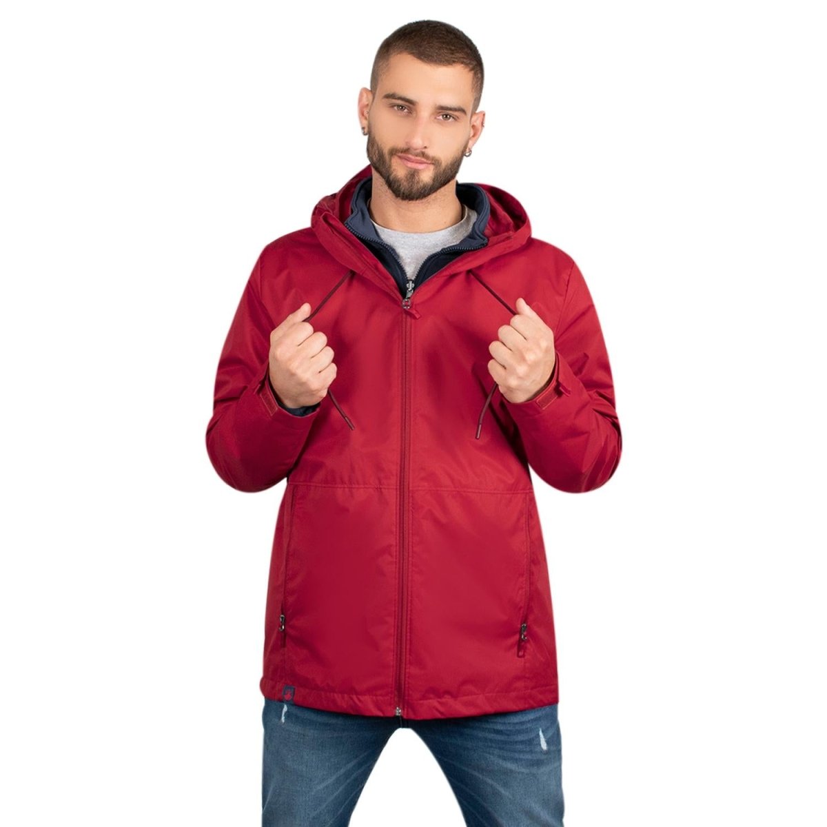 Chamarra dos en una para hombre con bolsillos al costado Greenlander - Greenlander