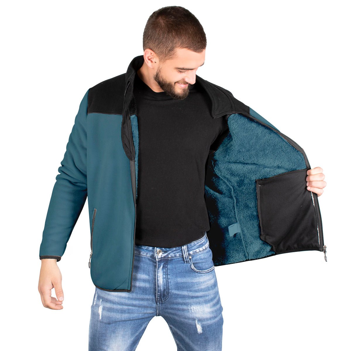 Chamarra Fleece Cuello Alto Greenlander Hombre - The Original Greenlander