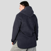 Chamarra Fleece larga plus size para mujer con capucha Greenlander - Greenlander