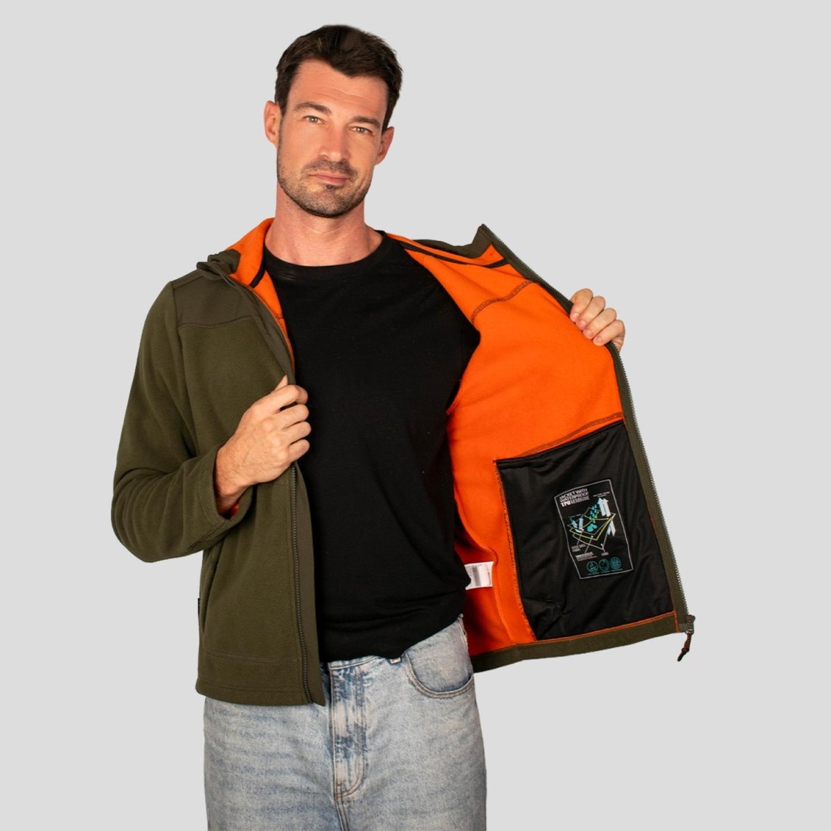 Chamarra Fleece para hombre con capucha integrada Greenlander - Greenlander