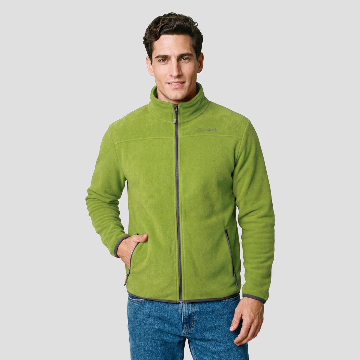 Chamarra Fleece para Hombre con Interior de Fur, Cuello Alto y Bolsillos | Greenlander - Greenlander