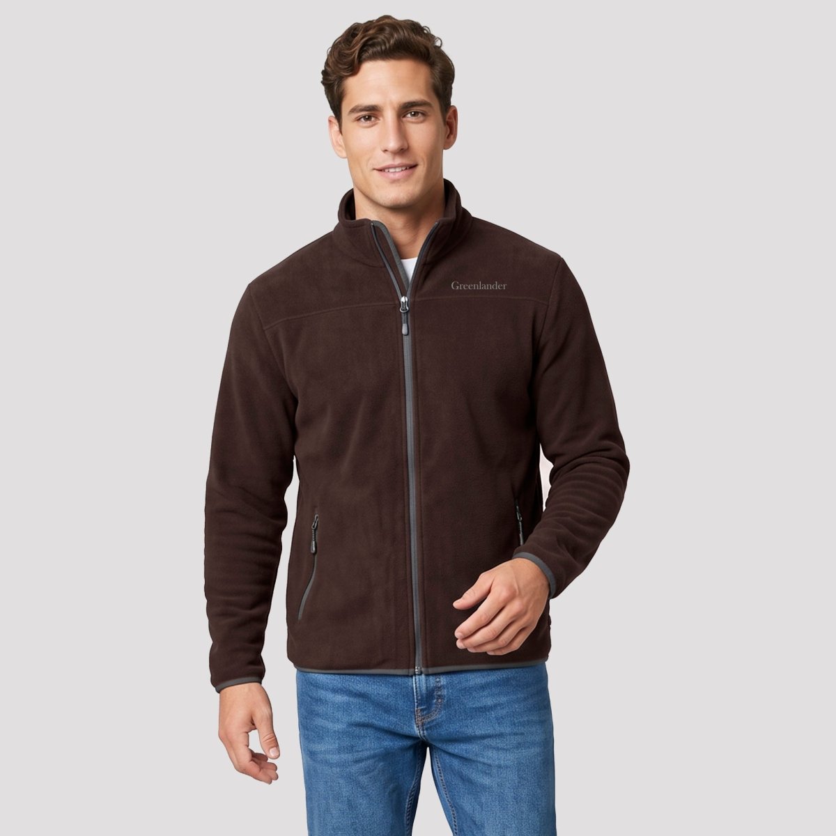 Chamarra Fleece para Hombre con Interior de Fur, Cuello Alto y Bolsillos | Greenlander - Greenlander