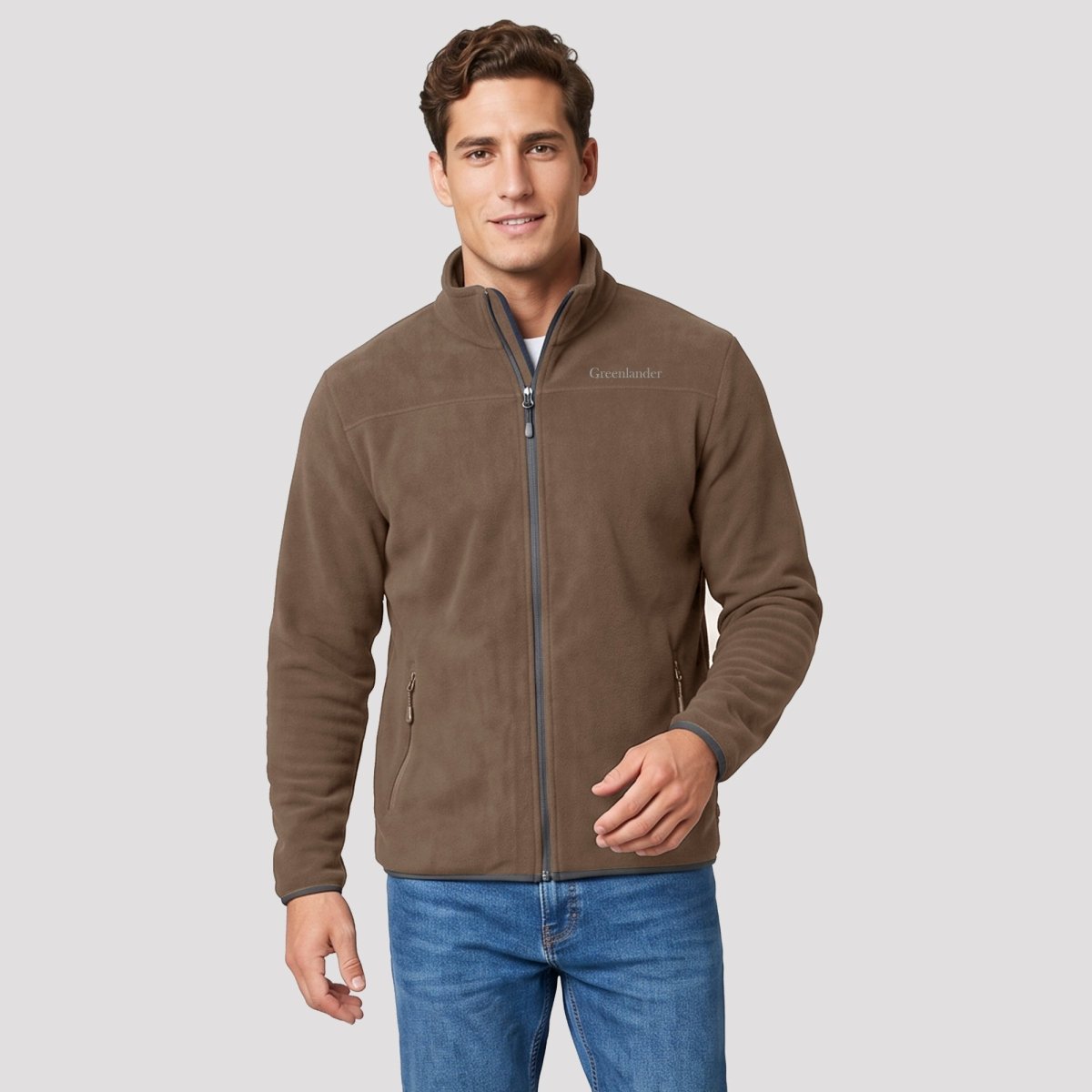 Chamarra Fleece para Hombre con Interior de Fur, Cuello Alto y Bolsillos | Greenlander - Greenlander