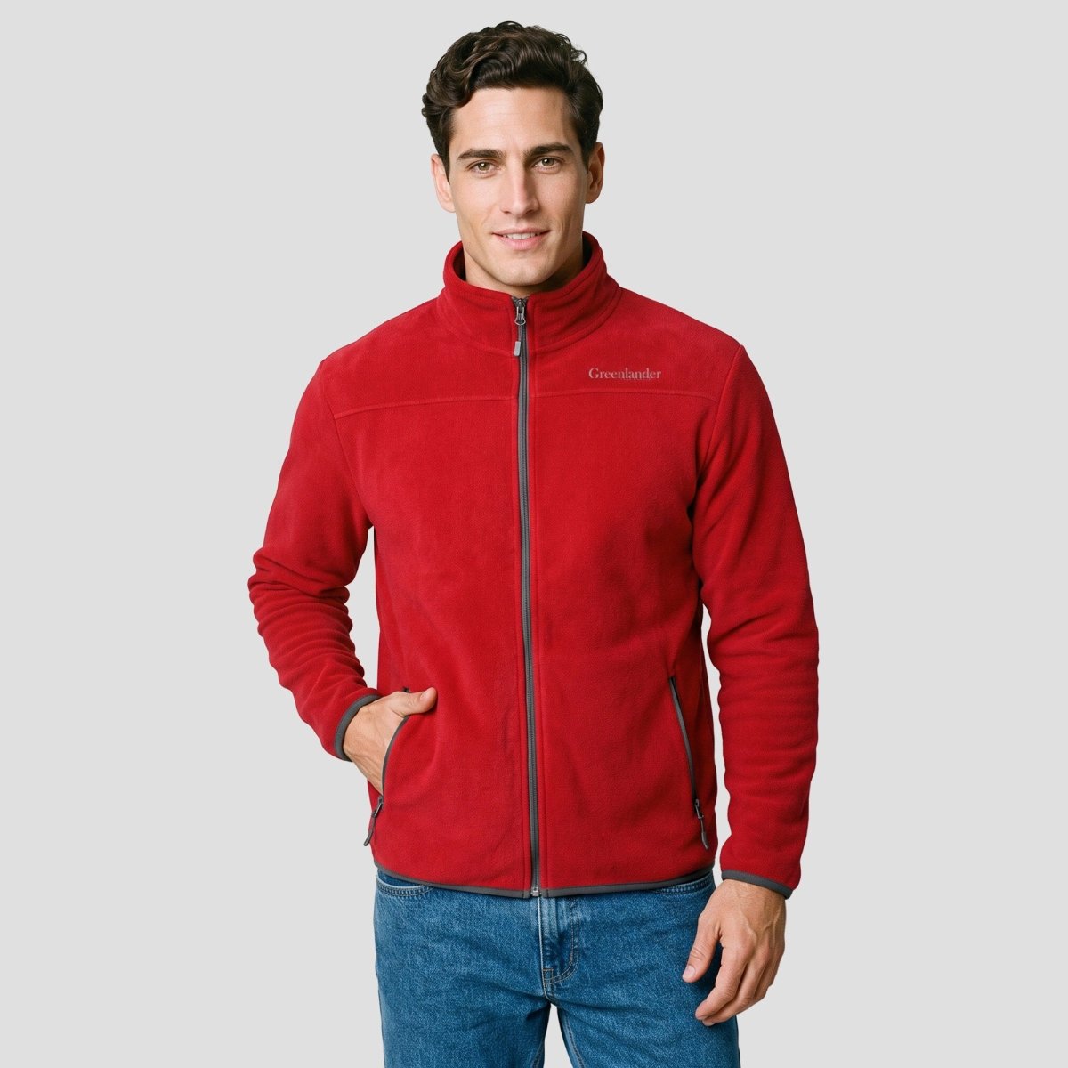 Chamarra Fleece para Hombre con Interior de Fur, Cuello Alto y Bolsillos | Greenlander - Greenlander