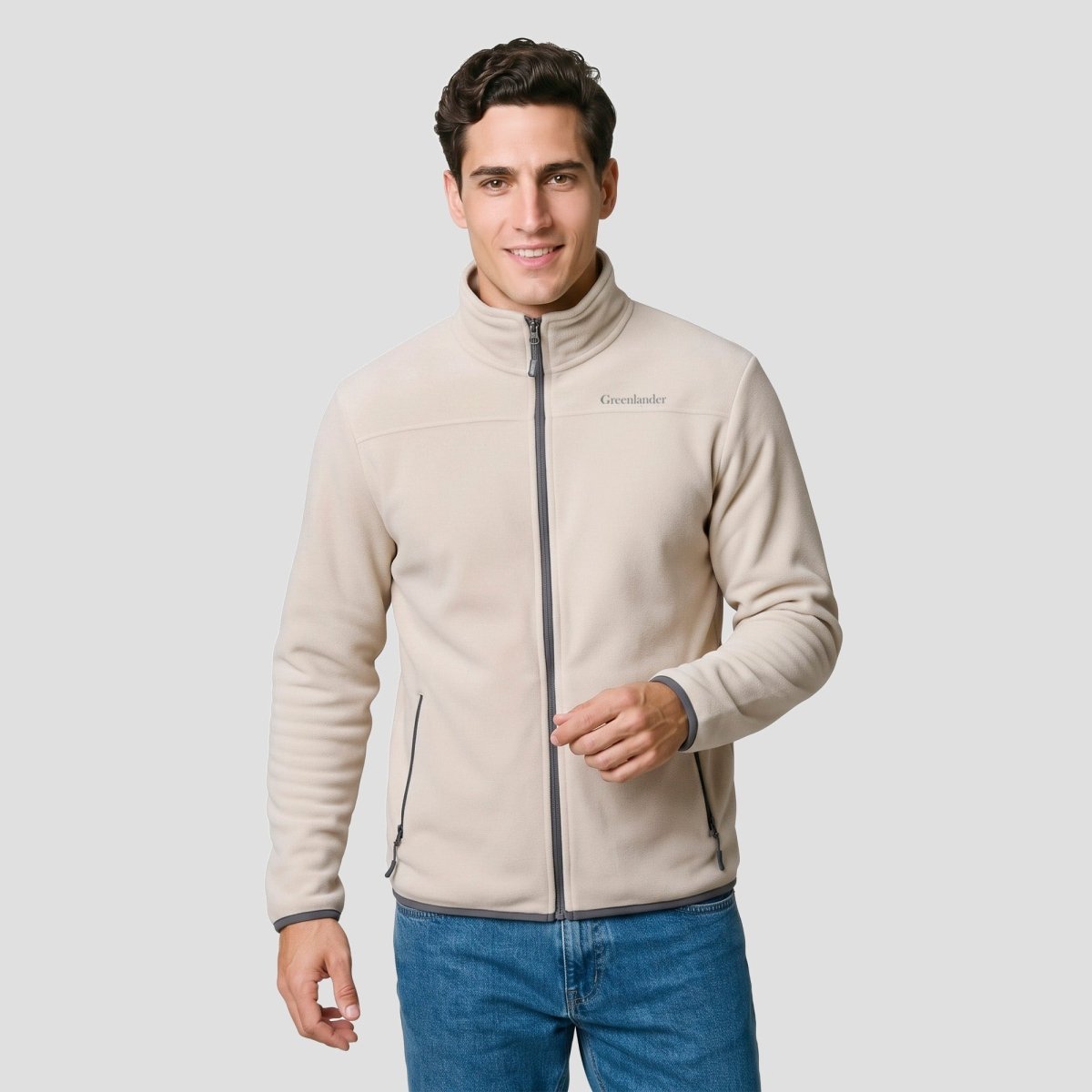 Chamarra Fleece para Hombre con Interior de Fur, Cuello Alto y Bolsillos | Greenlander - Greenlander