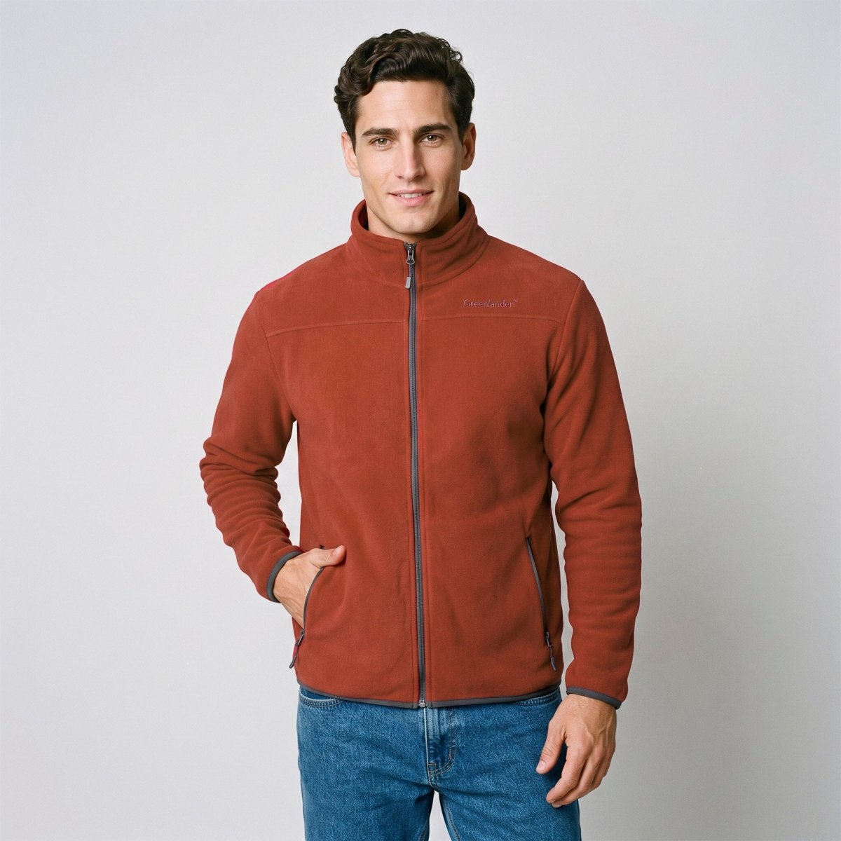 Chamarra Fleece para Hombre con Interior de Fur, Cuello Alto y Bolsillos | Greenlander - Greenlander