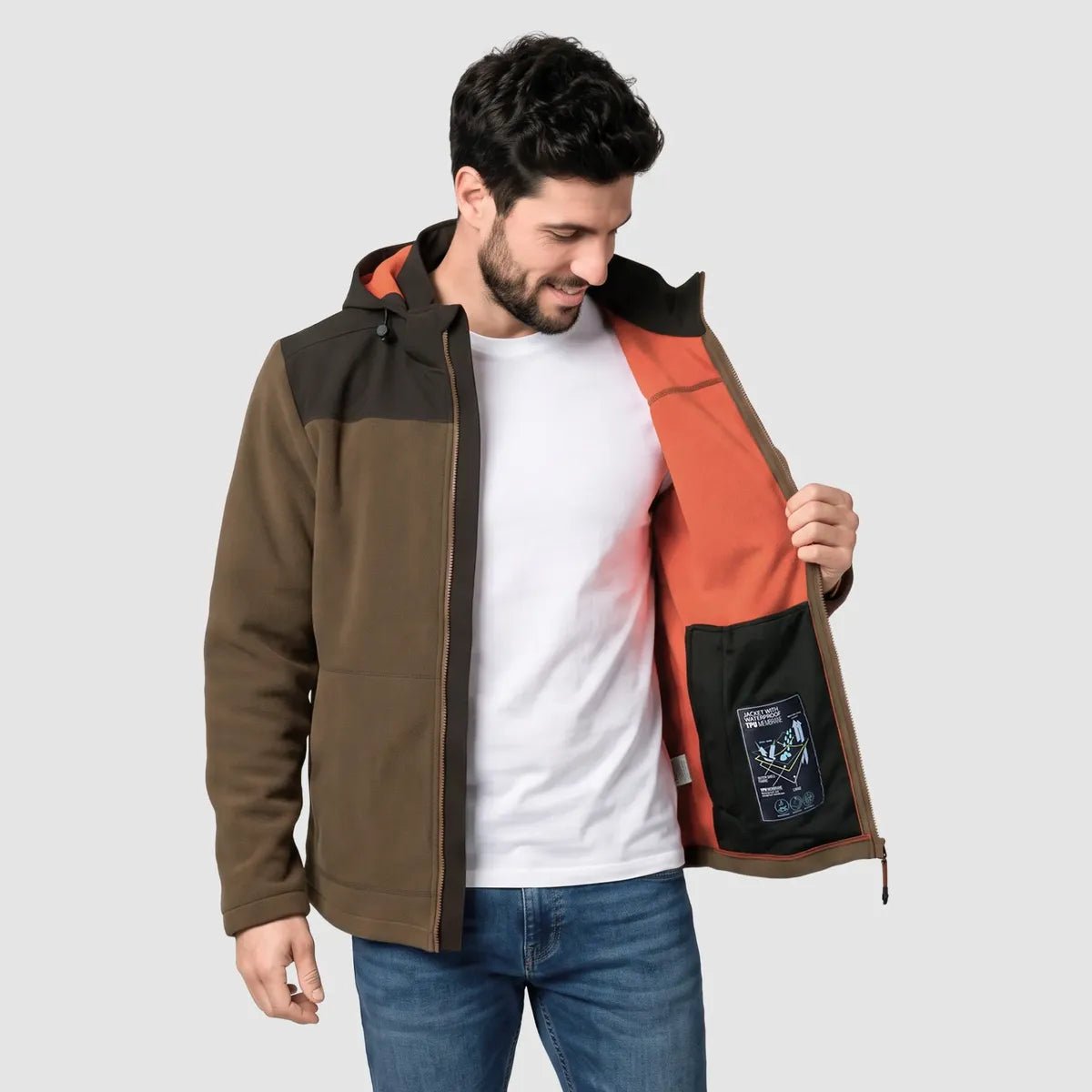 Chamarra Fleece Para Hombre Gorro Desmontable | Greenlander - Greenlander