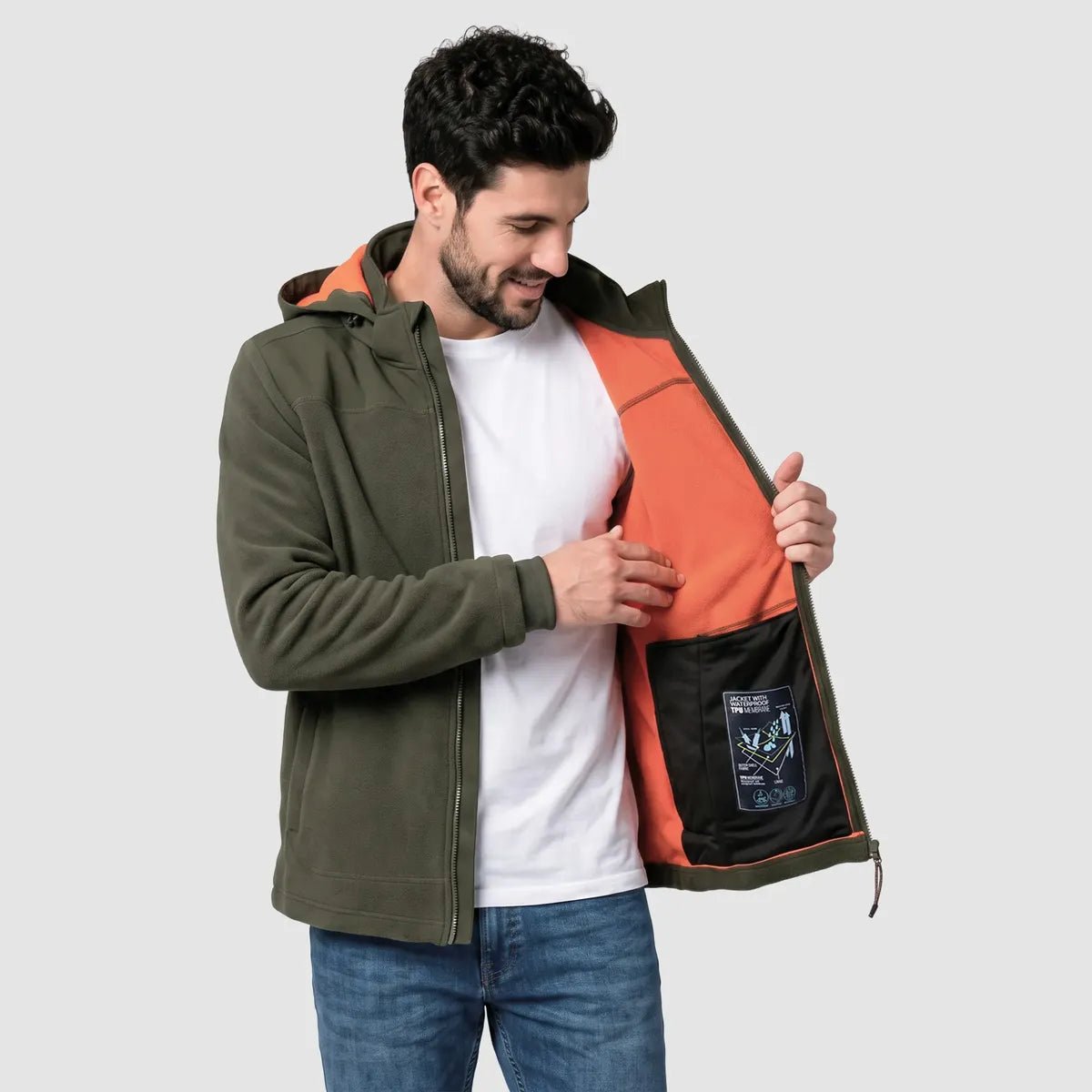 Chamarra Fleece Para Hombre Gorro Desmontable | Greenlander - Greenlander