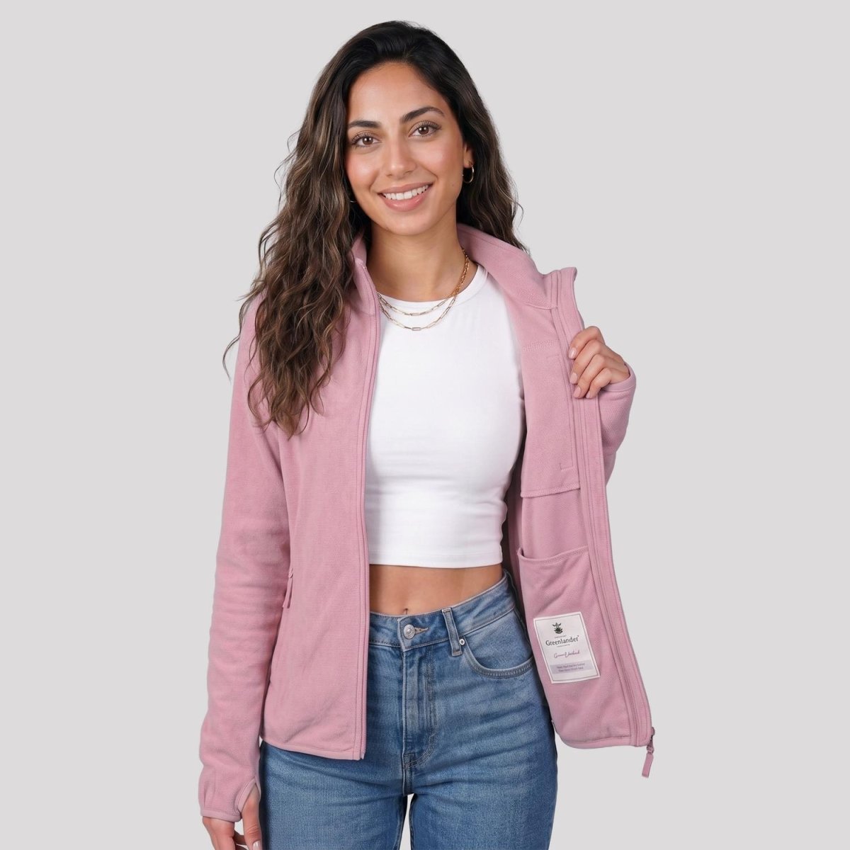 Chamarra Fleece para mujer con abertura en puños Greenlander - Greenlander