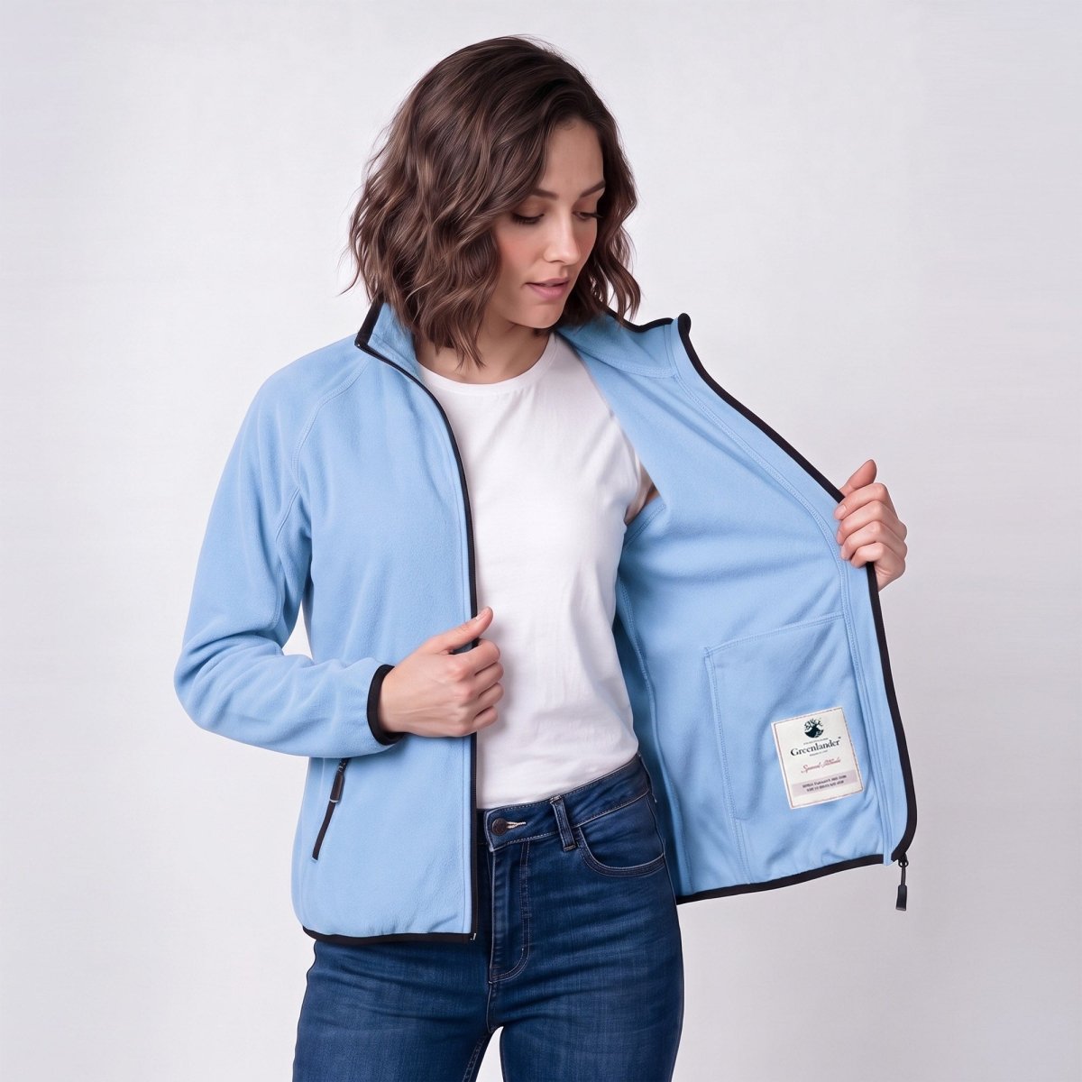 Chamarra Fleece para Mujer con Cuello Alto y Bolsillos con Cierre | Greenlander - Greenlander
