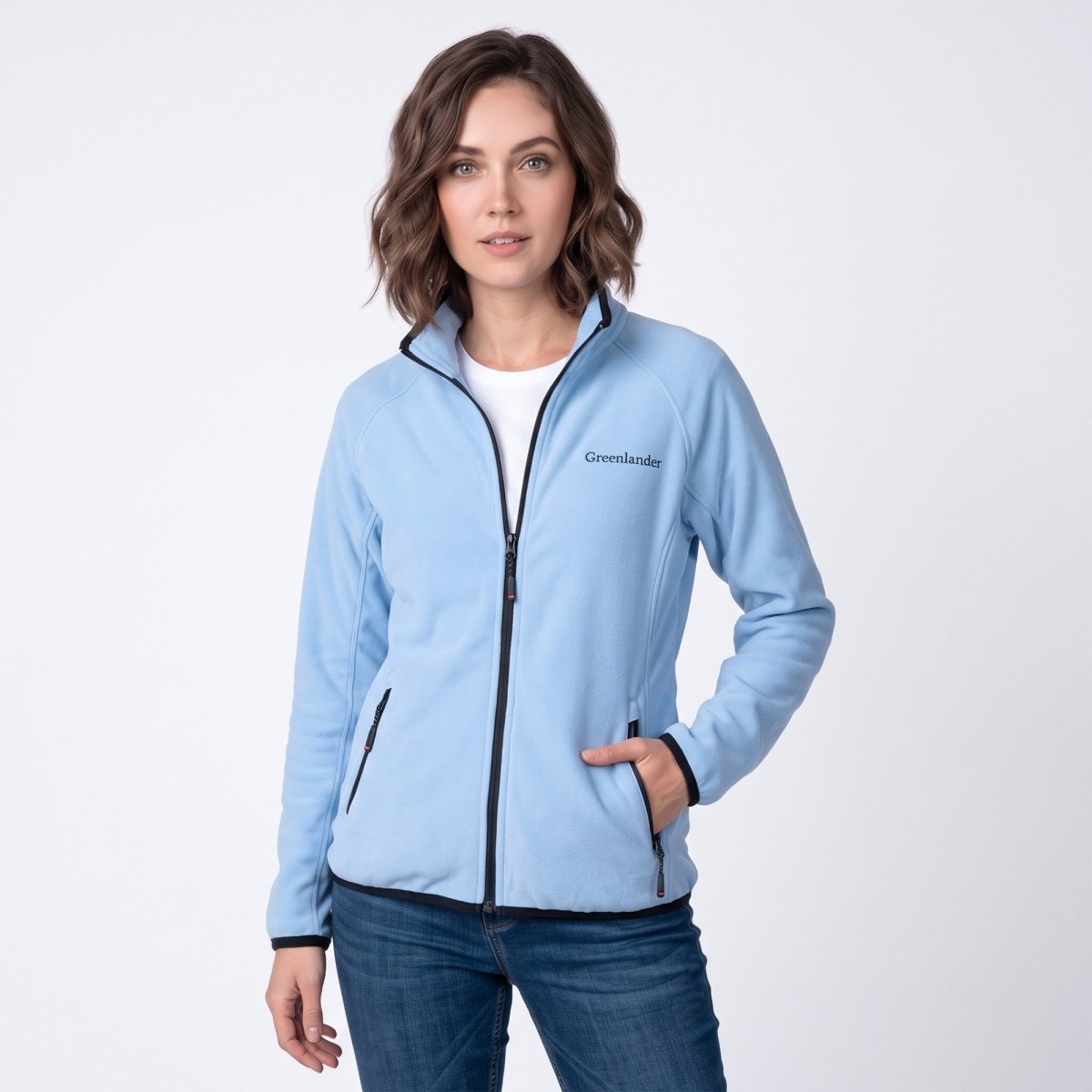 Chamarra Fleece para Mujer con Cuello Alto y Bolsillos con Cierre | Greenlander - Greenlander