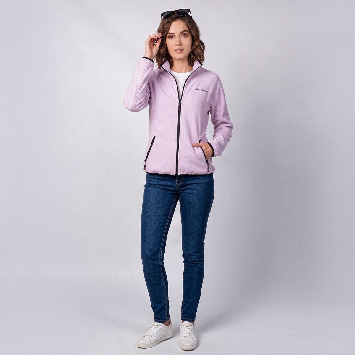 Chamarra Fleece para Mujer con Cuello Alto y Bolsillos con Cierre | Greenlander - Greenlander