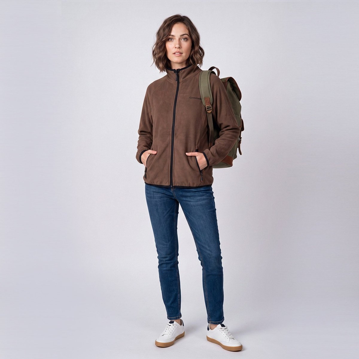 Chamarra Fleece para Mujer con Cuello Alto y Bolsillos con Cierre | Greenlander - Greenlander