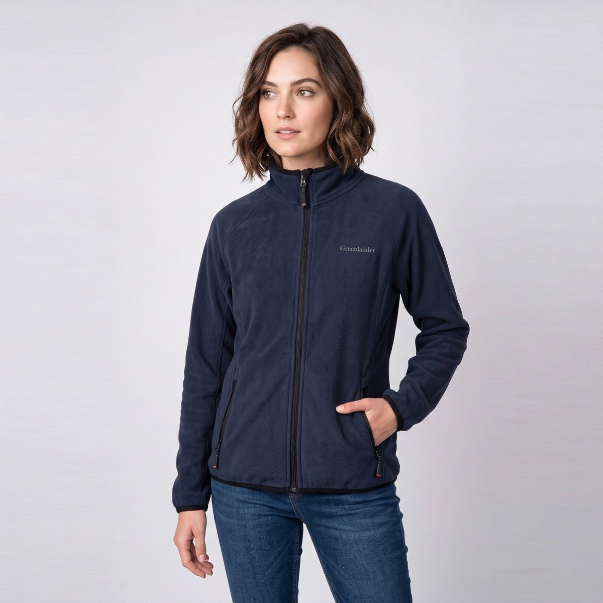 Chamarra Fleece para Mujer con Cuello Alto y Bolsillos con Cierre | Greenlander - Greenlander