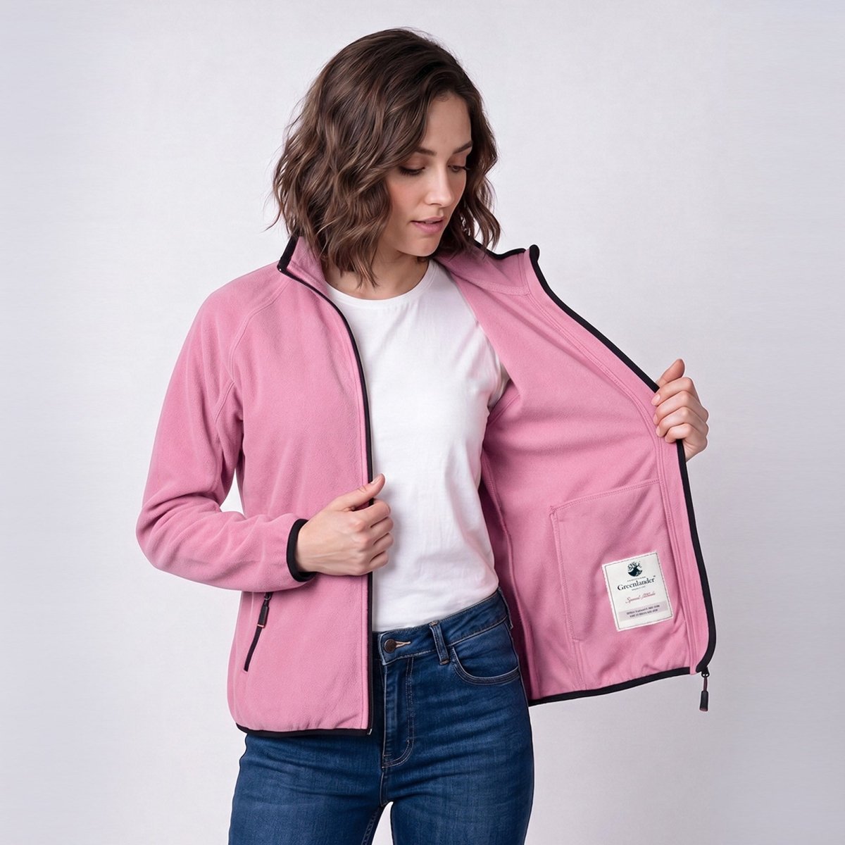 Chamarra Fleece para Mujer con Cuello Alto y Bolsillos con Cierre | Greenlander - Greenlander