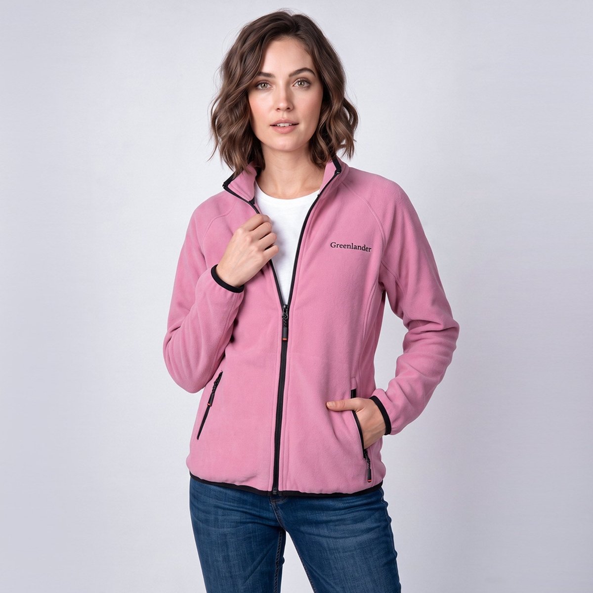 Chamarra Fleece para Mujer con Cuello Alto y Bolsillos con Cierre | Greenlander - Greenlander
