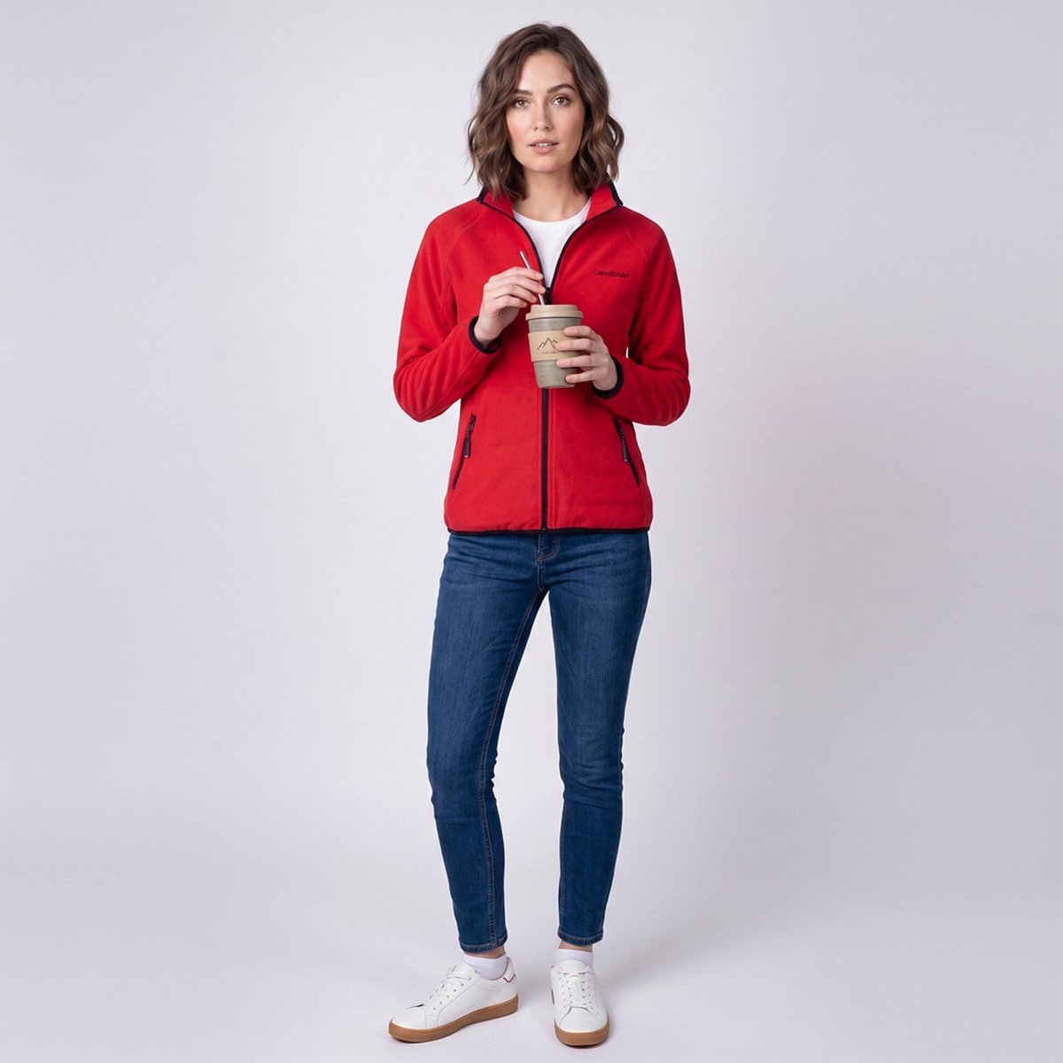 Chamarra Fleece para Mujer con Cuello Alto y Bolsillos con Cierre | Greenlander - Greenlander