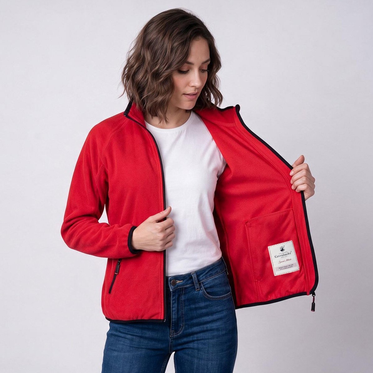 Chamarra Fleece para Mujer con Cuello Alto y Bolsillos con Cierre | Greenlander - Greenlander