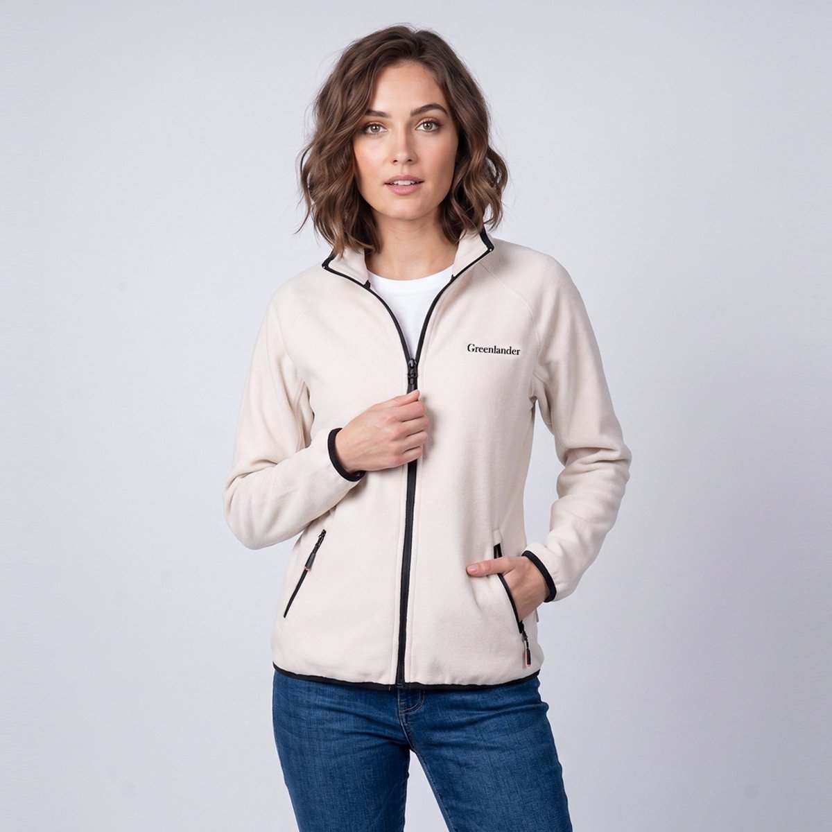 Chamarra Fleece para Mujer con Cuello Alto y Bolsillos con Cierre | Greenlander - Greenlander