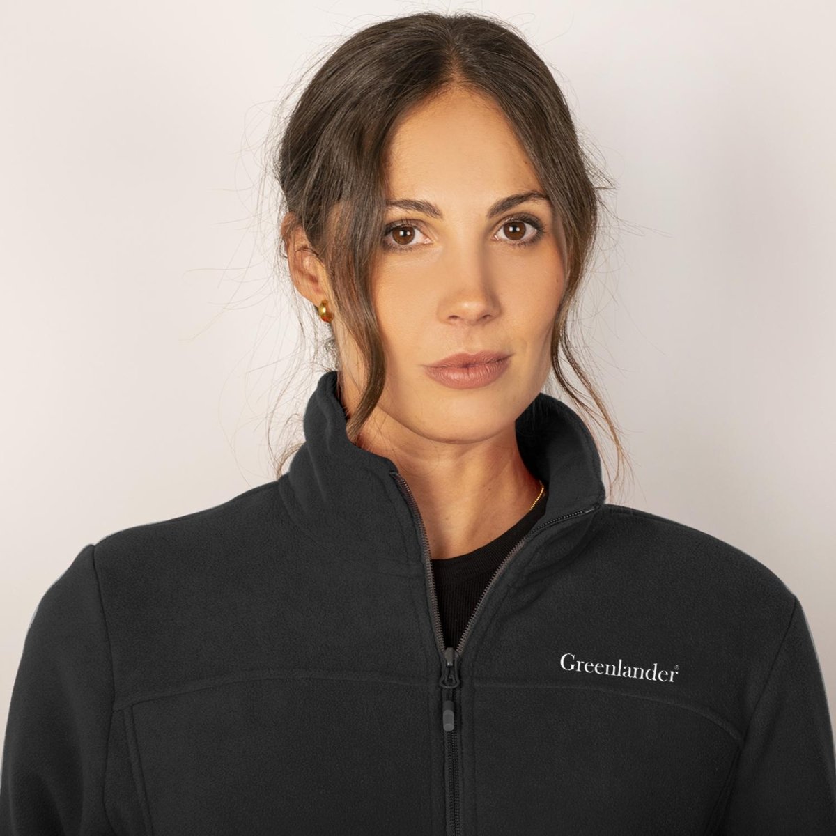 Chamarra fleece para mujer con cuello alto y bolsillos Greenlander - Greenlander