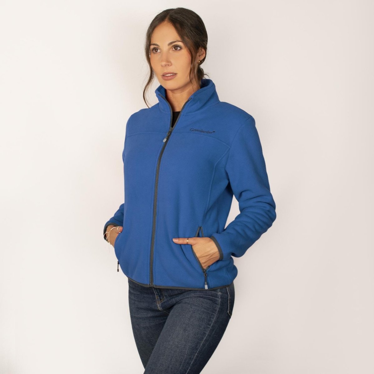 Chamarra fleece para mujer con cuello alto y bolsillos Greenlander - Greenlander