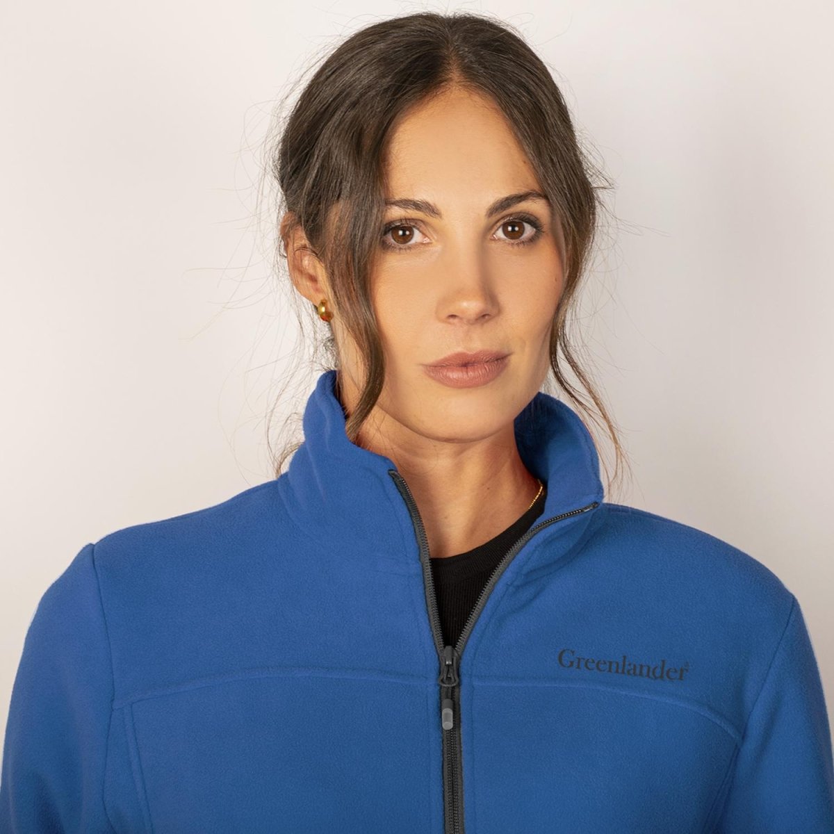 Chamarra fleece para mujer con cuello alto y bolsillos Greenlander - Greenlander