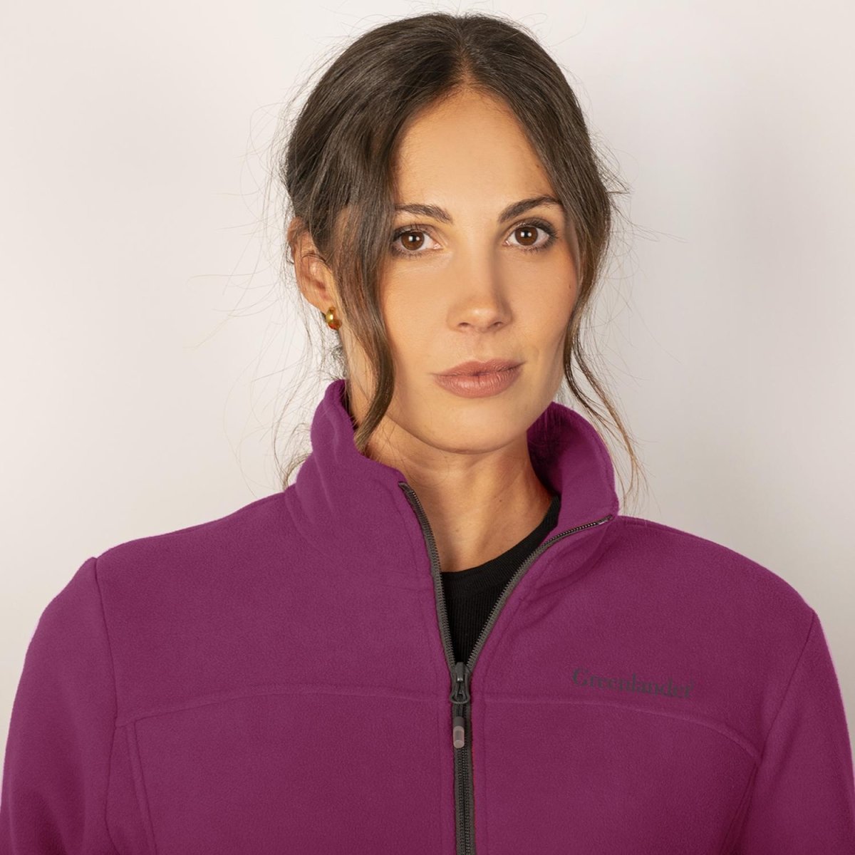 Chamarra fleece para mujer con cuello alto y bolsillos Greenlander - Greenlander