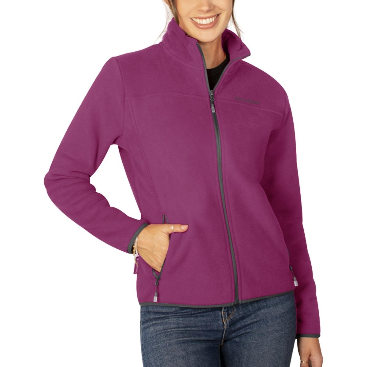 Chamarra fleece para mujer con cuello alto y bolsillos Greenlander - Greenlander