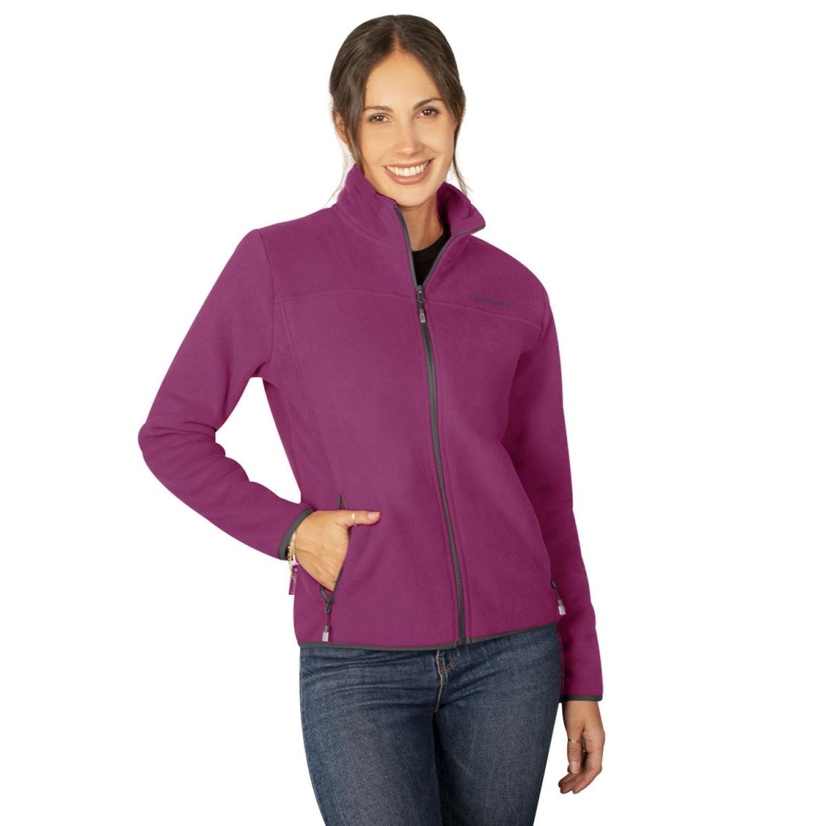 Chamarra fleece para mujer con cuello alto y bolsillos Greenlander - Greenlander