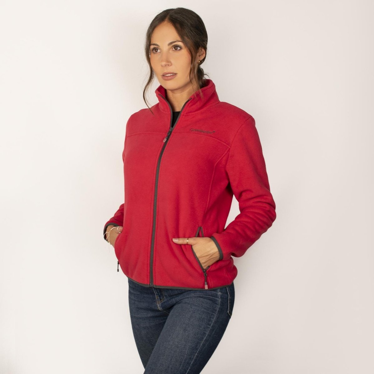 Chamarra fleece para mujer con cuello alto y bolsillos Greenlander - Greenlander